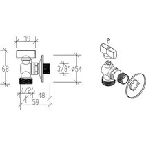 Resim Tema Çamaşır Makine Musluğu 3/4″ 69120 