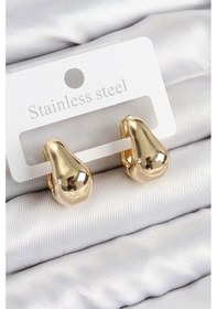 Resim Pirinç Halka Model Gold Renk Kadın Küpe - Tj-bkp11008 Çok Renkli 