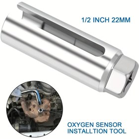Resim 22mm Araba Oksijen Sensörü İçin Özel Aracı Kaldırma ve Kurma İçin Tasarlanmış, Onarımlar İçin 1/2" Sürücü Soket Anahtarı Kullanımı İçin. 
