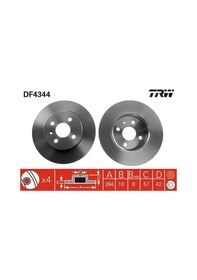 Resim Opel Astra G Arka Fren Diski 1999-2009 Trw Df4344 2adettir 