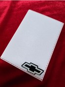 Resim ATTA PAZARLAMA Kabartmalı Pleksi Beyaz Deri Chevrolet Markalı Ruhsatlık, Ruhsat Kılıfı, Ruhsat Cüzdanı, Ruhsat Kabı 