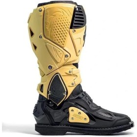 Resim Sidi Sıdı Crossfire 3 Gold Black Motosiklet Botu Su Geçirmez Deri ve Lorika Malzeme ile Koruma 