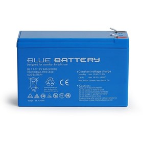 Resim Blue Battery 12 Volt 9 Amper Bakımsız Kuru Akü , Ups Aküsü 