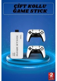 Resim Bfs Game Stick 4k Retro Çift Kollu i Oyunlari +20000 Oyunlu Konsol Nostalji 