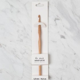 Resim La Mia Whitewood 4.5 mm 15.5 cm Ahşap Yün Tığ 