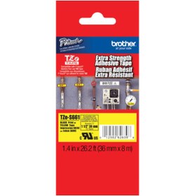Resim TONERSEPETİ Tonersepeti Brother TZE-S661 Siyah Lamine Etiket (12mm) 