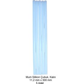 Resim Silikon Mum Çubuk, Kalın 11,2 x 300 mm (5 Adet) 