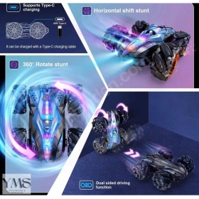 Resim Uzaktan Kumandalı Akrobasi Arabası 