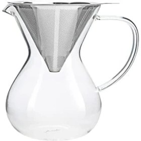 Resim , Cam Kahve Demleme Çelik Süzgeçli 850 Ml, Tek Ebat, Çok Renkli 