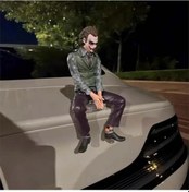 Resim Jokers Aksiyon Figürü, 10 Inç Jokers Karakter Heykeli, Giyilebilir Maskeler Ile 1 Piece Set 