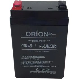Resim Orion 4V 8Ah Bakımsız Kuru Akü 