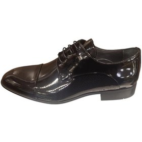 Resim Marcomen 9423 Küçük Numara Klasik Deri Erkek Ayakkabı Siyah Rugan 