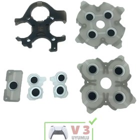 Resim Ps5 İç Lastik Seti V3 Uyumlu BDM-030 Silikon İletken PS5 Yedek Parça Kol Tamiri 