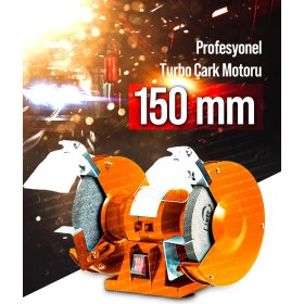 Resim Proxtech Pro Turbo Çok Fonksiyonlu Taşlama Parlatma Çark Motoru Zımpara Balta Bıçak Bileme Makinesi 150MM 