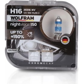 Resim H16 Halojen Ampul Nv +%150 Fazla Işık ve %20 Beyaz Işık 12V 19W 29316NV 
