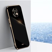 Resim Xiaomi Redmi Note 9 5g Xınlı Düz Kenar 6d Elektrolizle Tpu Telefon Kılıfı Siyah 