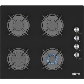 Resim Simfer 3046 Siyah Setüstü Cam Ocak 