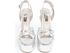 Resim Derinet Bilekten Bantlı Platformlu Kadın Topuklu Ayakkabı 