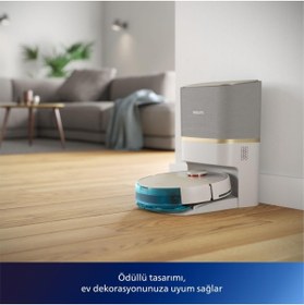 Resim Philips Lidar Tarama İstasyonlu Islak-Kuru Temizlik Premium HomeRun Otomatik Boşaltma Robot Süpürge 