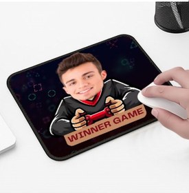 Resim Kişiye Özel Winner Game Tasarımlı 33x28 Cm Mousepad Kaymaz Taban Rahat Konforlu Mouse Pad 