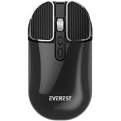 Resim Everest SM-620 2in1 Bluetooth+2,4ghz Şarjlı Beyaz Süper Sessiz Mobil-Tv-Pc Destekli Kablosuz Mouse 