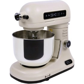 Resim Berghoff GEM Retro Dijital Göstergeli 5 lt Vanilya Krem Rengi Stand Mikser 