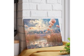 Resim Feyza Design Çiçek Desenli Temperli Cam Kesme Tahtası, Şık ve Dayanıklı Kaymaz 