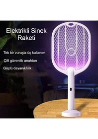 Resim Güvenli Elektrikli Sivrisinek Kovucu Usb Şarjlı 3 Katmanlı Koruma Ve Yüksek Gerilim Teknolojisi 