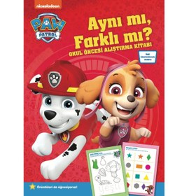 Resim Beta Kids Paw Patrol Aynı Mı Farklı Mı Okul Öncesi Alıştırma Kitabı - 6 Ay-5 yaş 