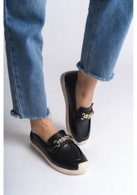 Resim Lıly Bağcıksız Ortopedik Rahat Taban Kalp Desenli Kadın Babet Ayakkabı Ckt - Siyah Siyah 