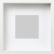 Resim Beyaz Çerçeve, Beyaz, 25X25 cm 