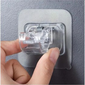 Resim Perde Çubuğu Braketi Kendinden Yapışkanlı Boru Tutucu 2 Adet 