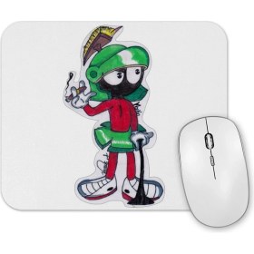 Resim Baskı Dükkanı Marvin The Martian Smoking Mouse Pad 