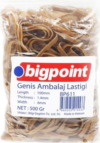 Resim Bigpoint Geniş Ambalaj Lastiği 500 Gram %100 Kauçuk 