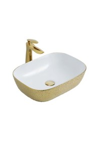 Resim Paluci Lavabo Jasmıne Leopar Altın 