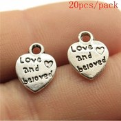 Resim Wecharms El Yapımı Kalp Charms Takı Kiti - Dıy Kolye Aksesuarları Rodyum Kaplama 