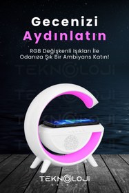 Resim Markofist MF-BT2301 Kablosuz Şarjlı RGB Bluetooth Hoparlör 