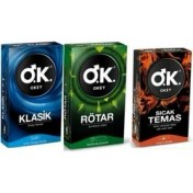 Resim Okey Prezervatif Klasik 10 Lu + Rötar 10 Lu + Sıcak Temas 10 Lu 