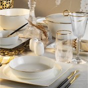 Resim Aryıldız Maria Gold 60 Parça 12 Kişilik Yemek Takımı 