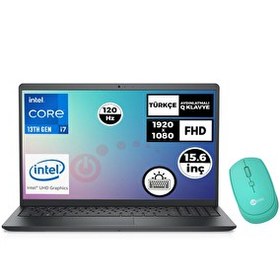 Resim Dell Vostro 3530 i7-1355U 15.6" 16 GB RAM 512 GB SSD 120Hz Ubuntu Laptop - Mouse N1601PVNB3530U 021 