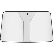 Resim Teltree Oto Cam Güneş Engeli - Titanyum Gümüş Kalın Tabaka Isı Yalıtımı, Kolay Kurulum, İki/tek Kasa Araçlar İçin Küçük Boy 