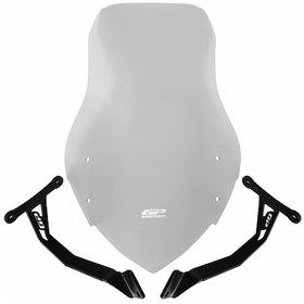 Resim GP Kompozit Honda CB125F 2023-2024 Uyumlu Tur Camı Şeffaf 60 cm 