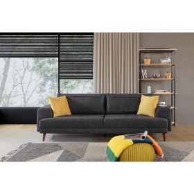 Resim Perla Sofa Nobis Yataklı Kanepe Babyface Antrasit 