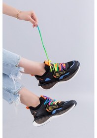 Resim Leonor Guja İthal Özel Seri Kadın Spor Ayakkabı Siyah-siyah Siyah 