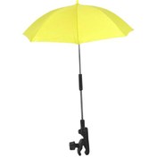 Resim Suntek Plaj Sandalyesi Şemsiyeleri Çok Amaçlı Bebek Arabası Sarı 