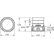 Resim Artema A42806 Ankastre Banyo Bataryası, Sıva Altı Grubu 