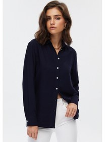 Resim Lacivert Basic Gömlek Lacivert 