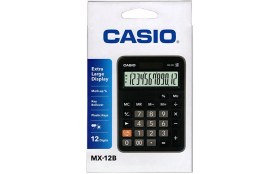 Resim Casio Masa Üstü Hesap Makinesi MX-12B 12 Haneli Geniş Ekran ve Dayanıklı Plastik Tuşlar 