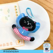 Resim Silver1 Peluş Bebek Aşk Düğmesi Çanta Kolye Sevimli Biblolar Bebek Çekicilik Küçük Kolye Anahtarlık (Yurt Dışından) 