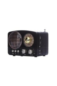 Resim JUNGLEE Kahverengi Nostaljik Fm Radyo Bluetooth Hoparlör Usb Retro M-161 Bt 2 Yıl 